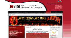 Desktop Screenshot of cozadchamber.com