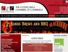 Tablet Screenshot of cozadchamber.com